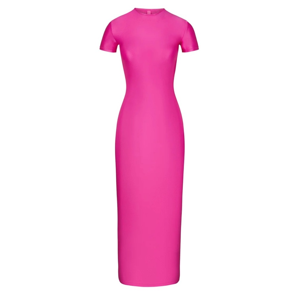 SOLD❗️❗️ NWT: SKIMS - SHINE JERSEY LONG DRESS - Picture 1 of 7